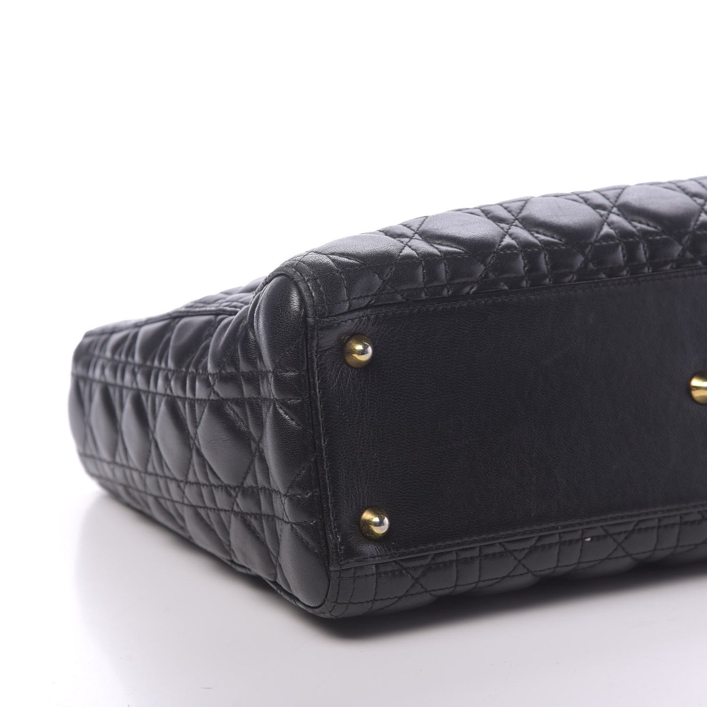 Lambskin Cannage Large Lady Dior Black
