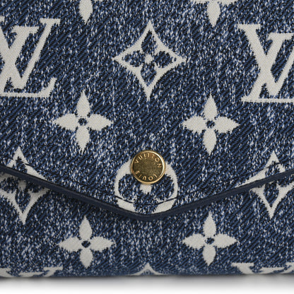 Louis Vuitton Monogram Jacquard Denim Sarah Wallet Bleu 7 of 7