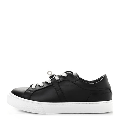 Hermes Calfskin Day Sneakers 37 Black 1 of 9