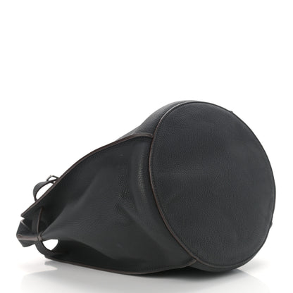 Celine Supple Grained Calfskin Long Strap Big Bag Bucket Black 3 of 10
