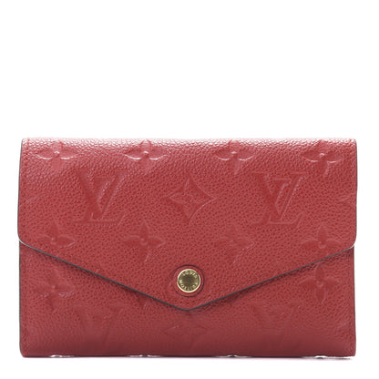 Louis Vuitton Empreinte Compact Curieuse Wallet Cherry 1 of 9