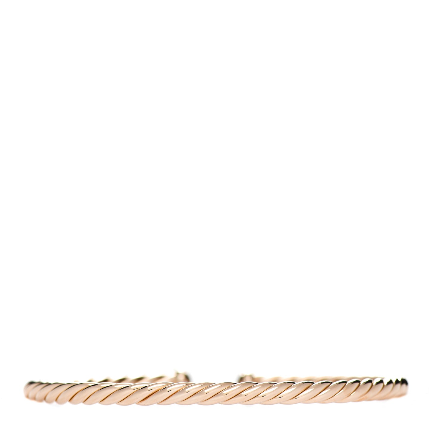 18K Rose Gold 4mm Cablespira Bracelet