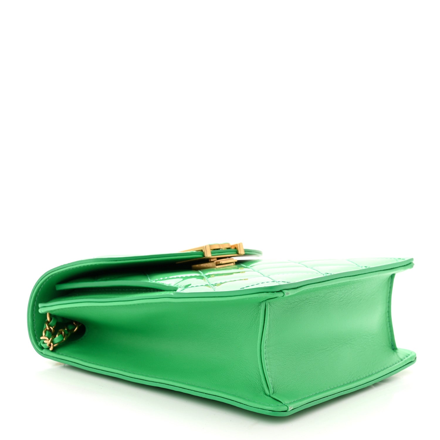 Chanel Patent Calfskin Small Flap Bag Green 4 of 11