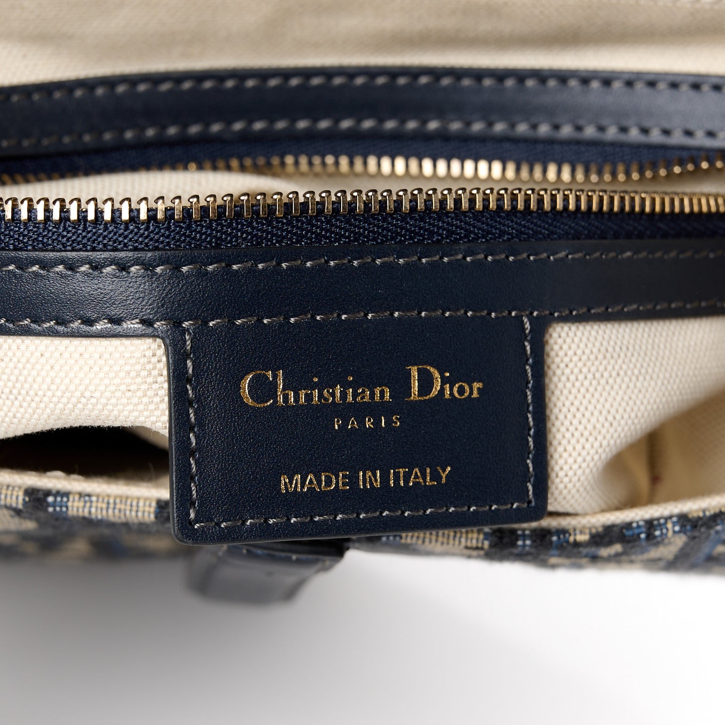 Oblique Saddle Bag Blue