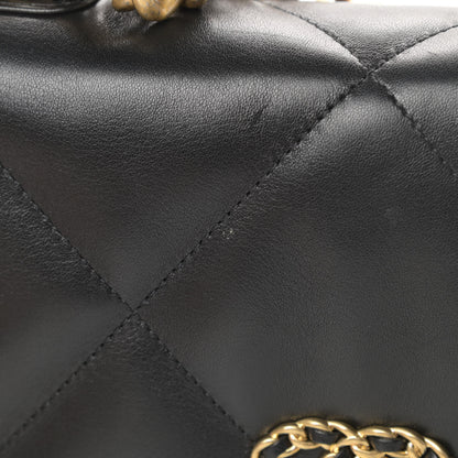 Chanel Lambskin Quilted Medium Chanel 19 Flap Black 14 of 15