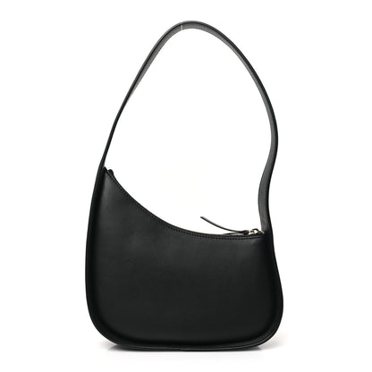 The Row Smooth Calfskin Half Moon Shoulder Bag Black 1 of 9