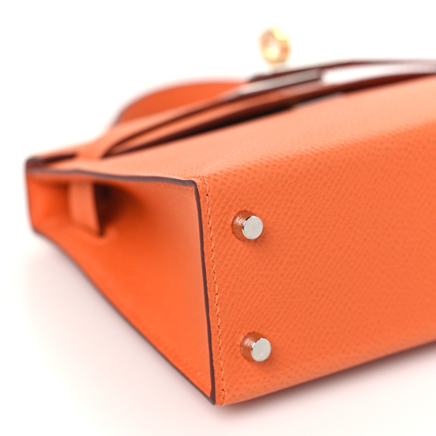 Hermes Epsom Mini Kelly Sellier 20 Orange 9 of 11