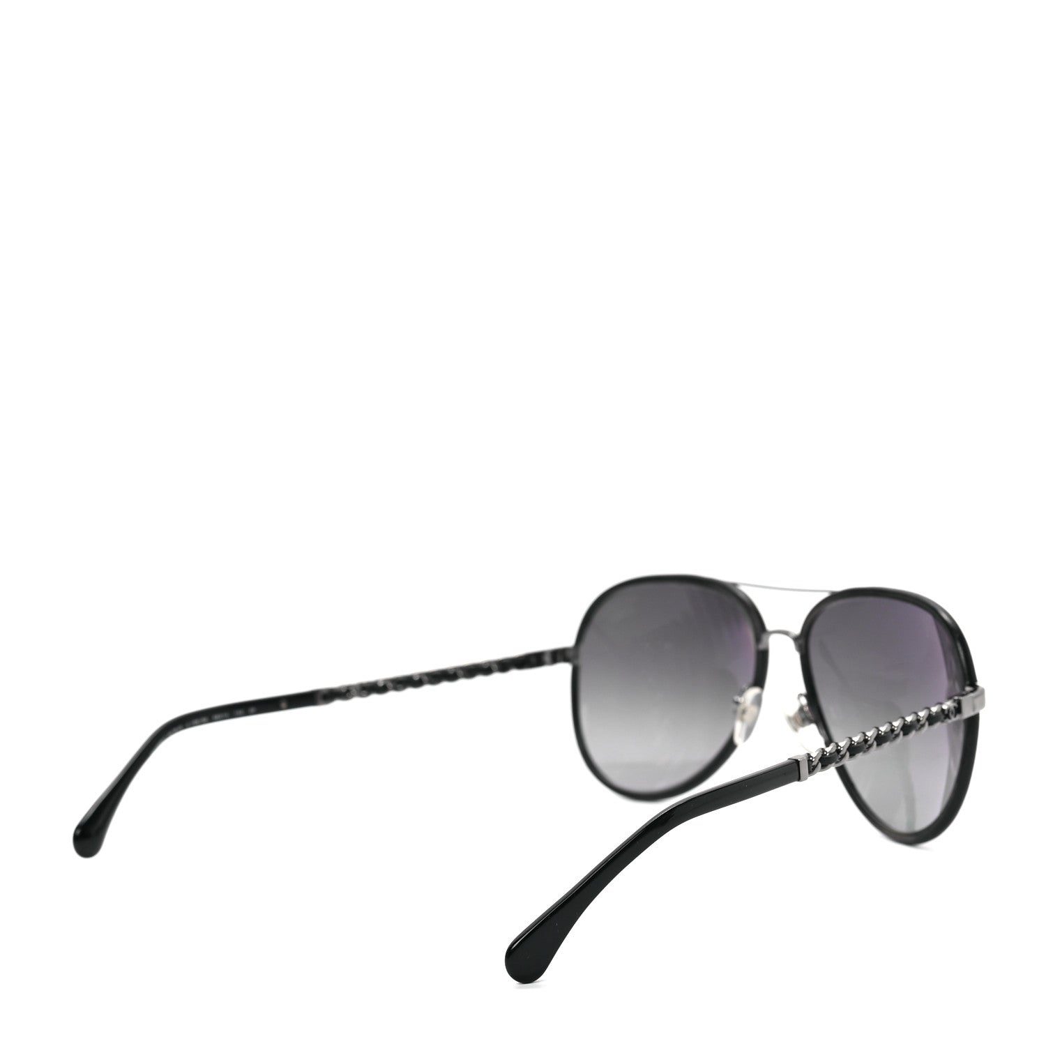 Chanel Metal Polarized Pilot Winter Sunglasses 4219-Q Black 4 of 7