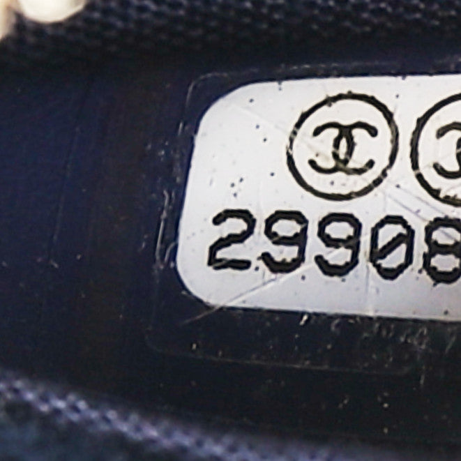 Chanel Denim Quilted Chanel 19 Round Clutch With Chain Blue 7 of 9