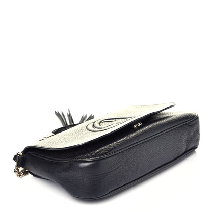 Gucci Pebbled Calfskin Medium Soho Flap Crossbody Black 4 of 10