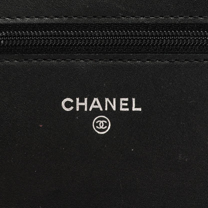 Chanel Caviar Timeless CC Wallet On Chain WOC Black 6 of 8