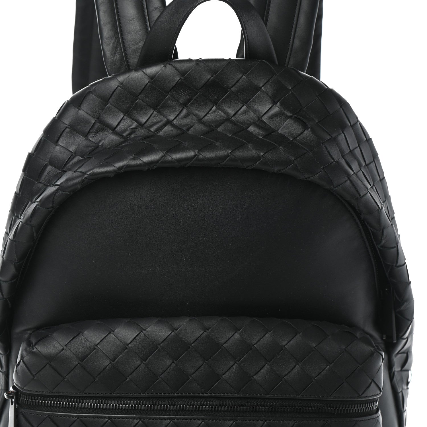 Bottega Veneta Smooth Calfskin Intrecciato Backpack Black 14 of 17