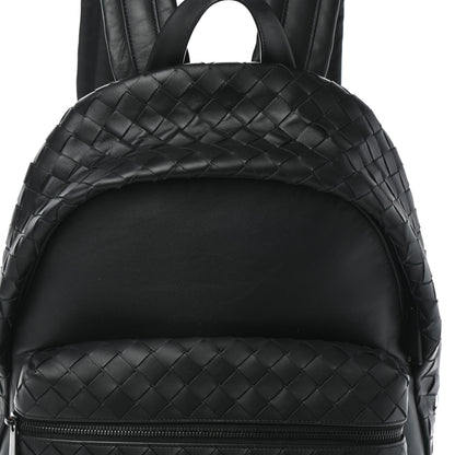 Bottega Veneta Smooth Calfskin Intrecciato Backpack Black 14 of 17