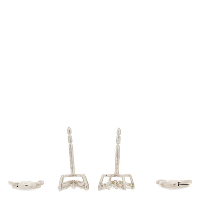 Tiffany Platinum Diamond .19ct Mini Victoria Earrings 3 of 5