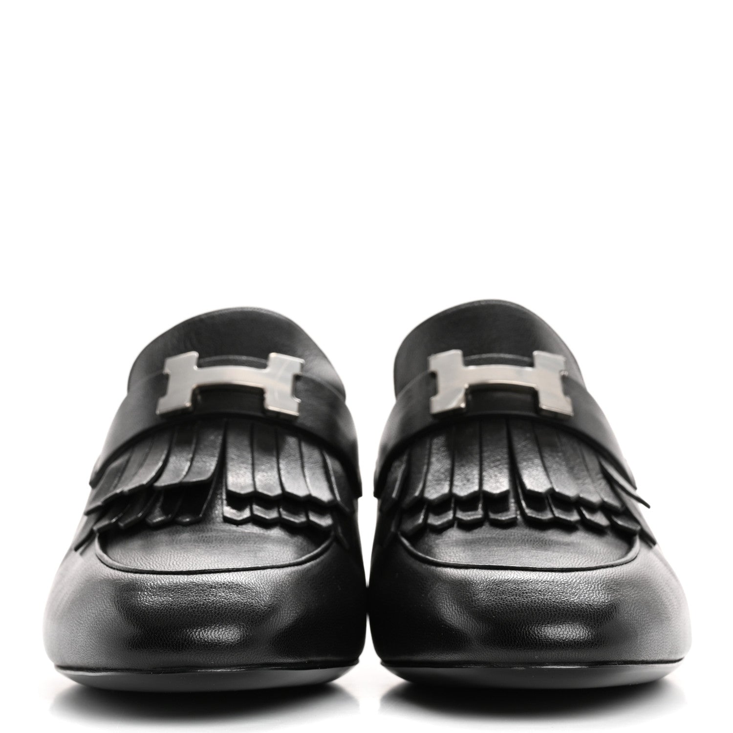 Hermes Goatskin Tuileries Mules 37.5 Black 3 of 9