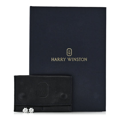 Harry Winston Platinum Diamond Mini Sunflower Earrings 5 of 5
