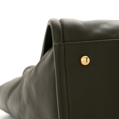 Chanel Calfskin Small Deauville Tote Khaki 11 of 12