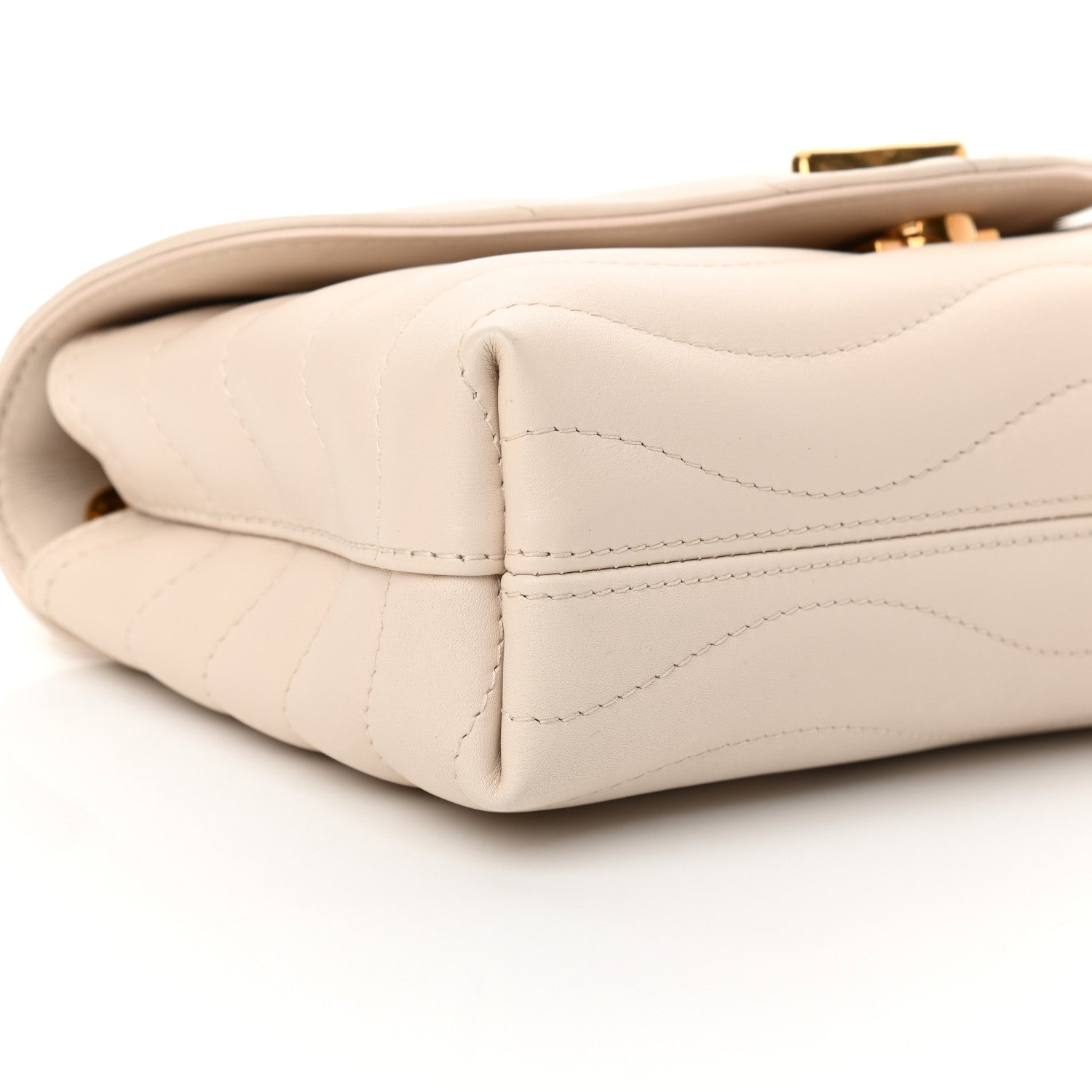 Louis Vuitton Calfskin LV New Wave Chain Bag Ivory 8 of 13