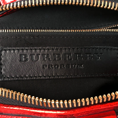 Burberry Metallic Calfskin Small Blaze Satchel Red 6 of 12