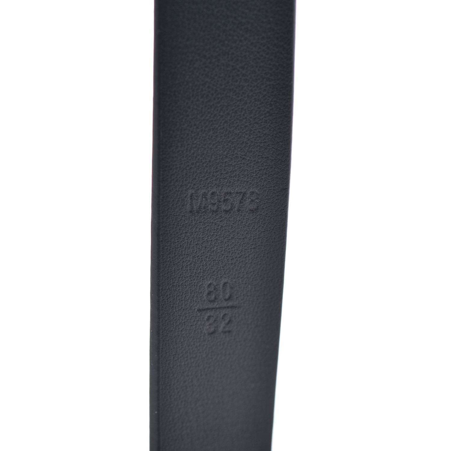 Louis Vuitton Calfskin Embossed 20MM LV Initiales Belt 80 32 Black 5 of 8