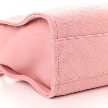 Chanel Mixed Fibers Small Deauville Tote Pink 8 of 10
