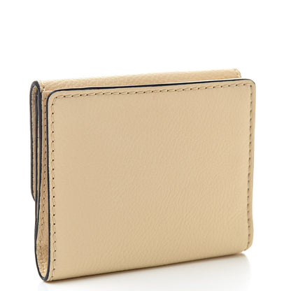Chloe Grained Calfskin Marcie Square Wallet Blondie Beige 3 of 9