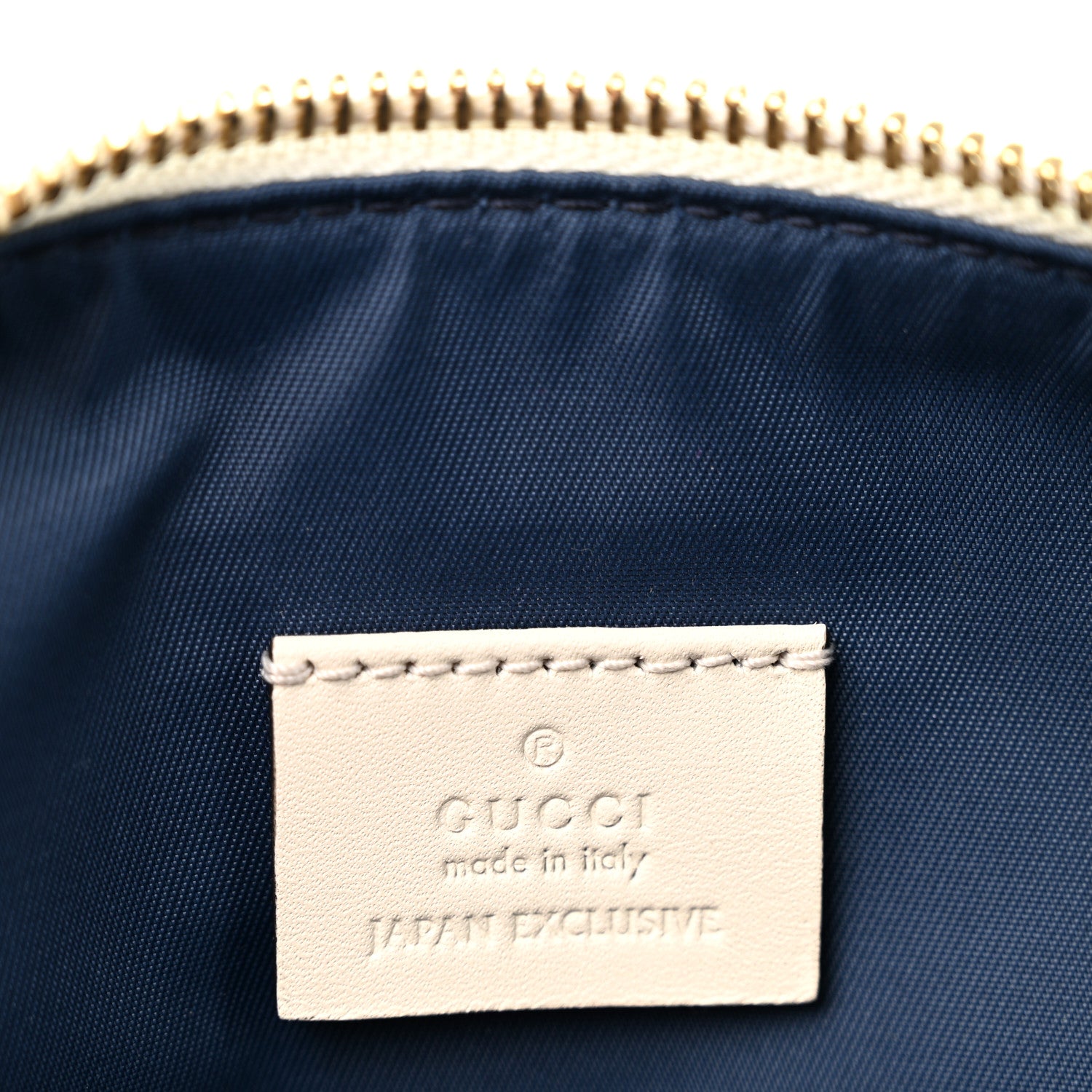 Gucci Canvas Herbarium Print Ribbon Cosmetic Case Blue 6 of 8