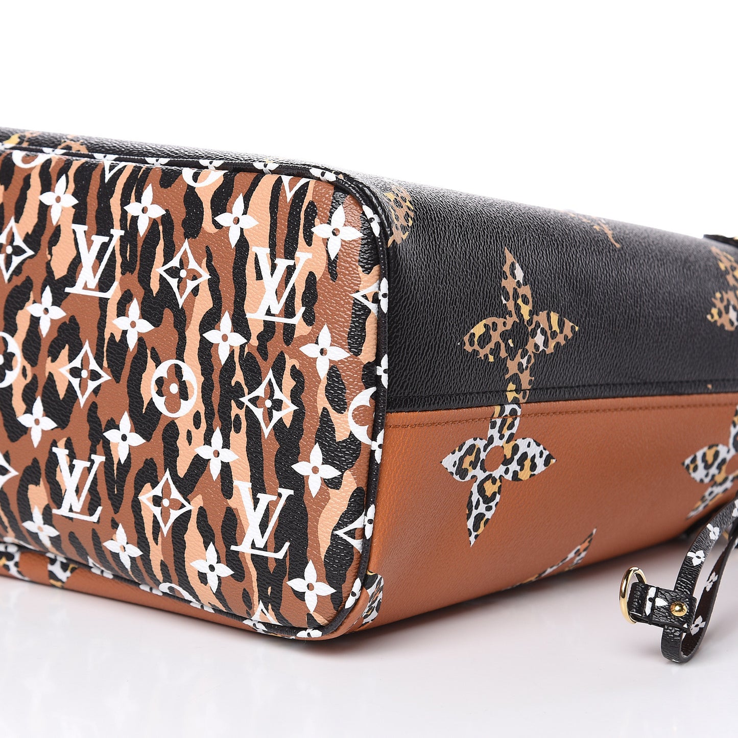 Monogram Giant Jungle Neverfull MM Black