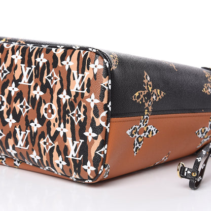 Louis Vuitton Monogram Giant Jungle Neverfull MM Black 9 of 10