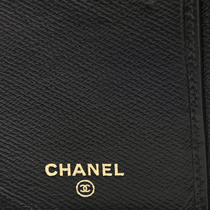 Chanel Grained Calfskin CC Button Yen Wallet Black 6 of 9