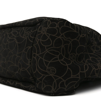 Chanel Suede Camellia Hobo Bag Black 19 of 19