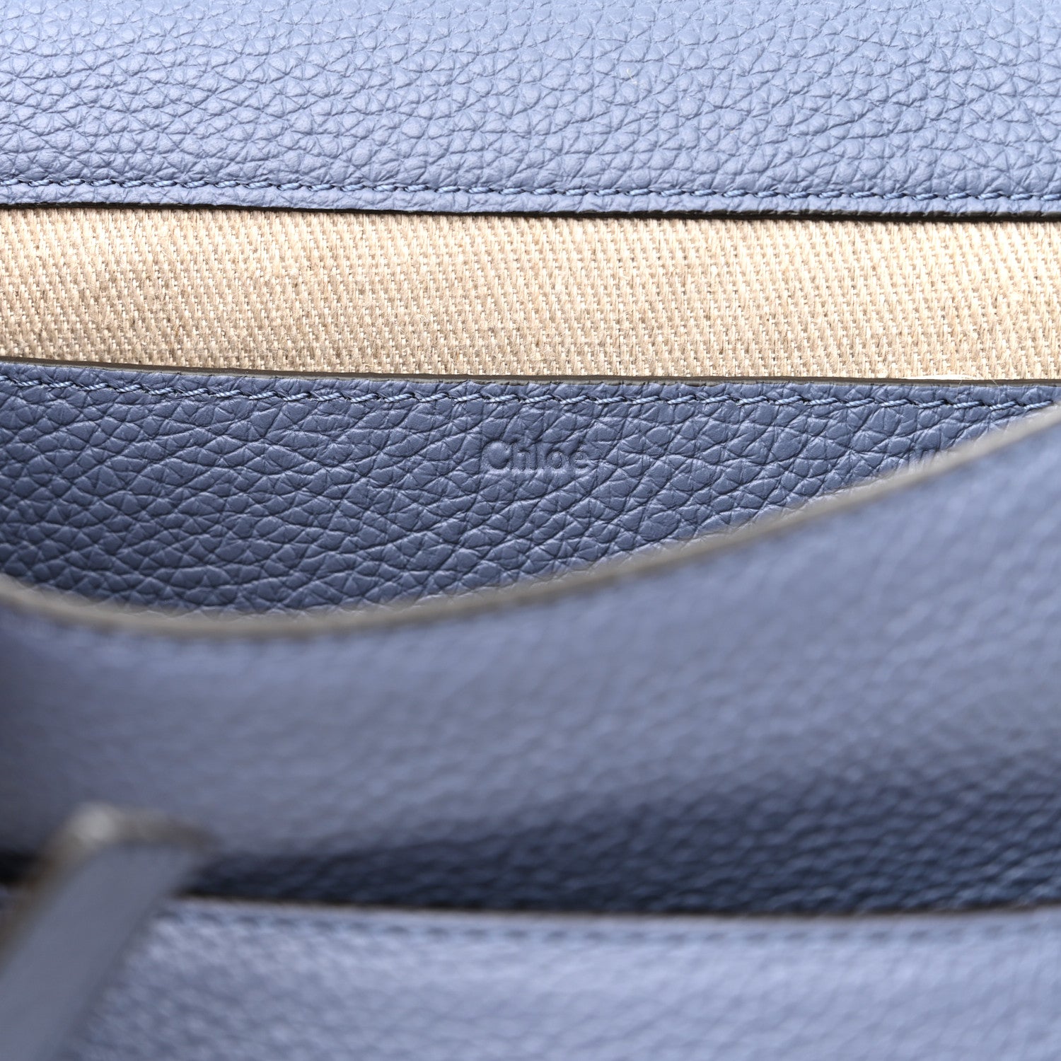 Chloe Calfskin Medium Marcie Round Crossbody Bag Street Blue 6 of 14