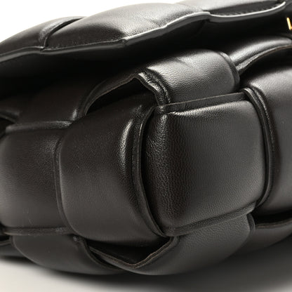 Bottega Veneta Lambskin Maxi Intreccio Padded Chain Cassette Crossbody Bag Black 7 of 8