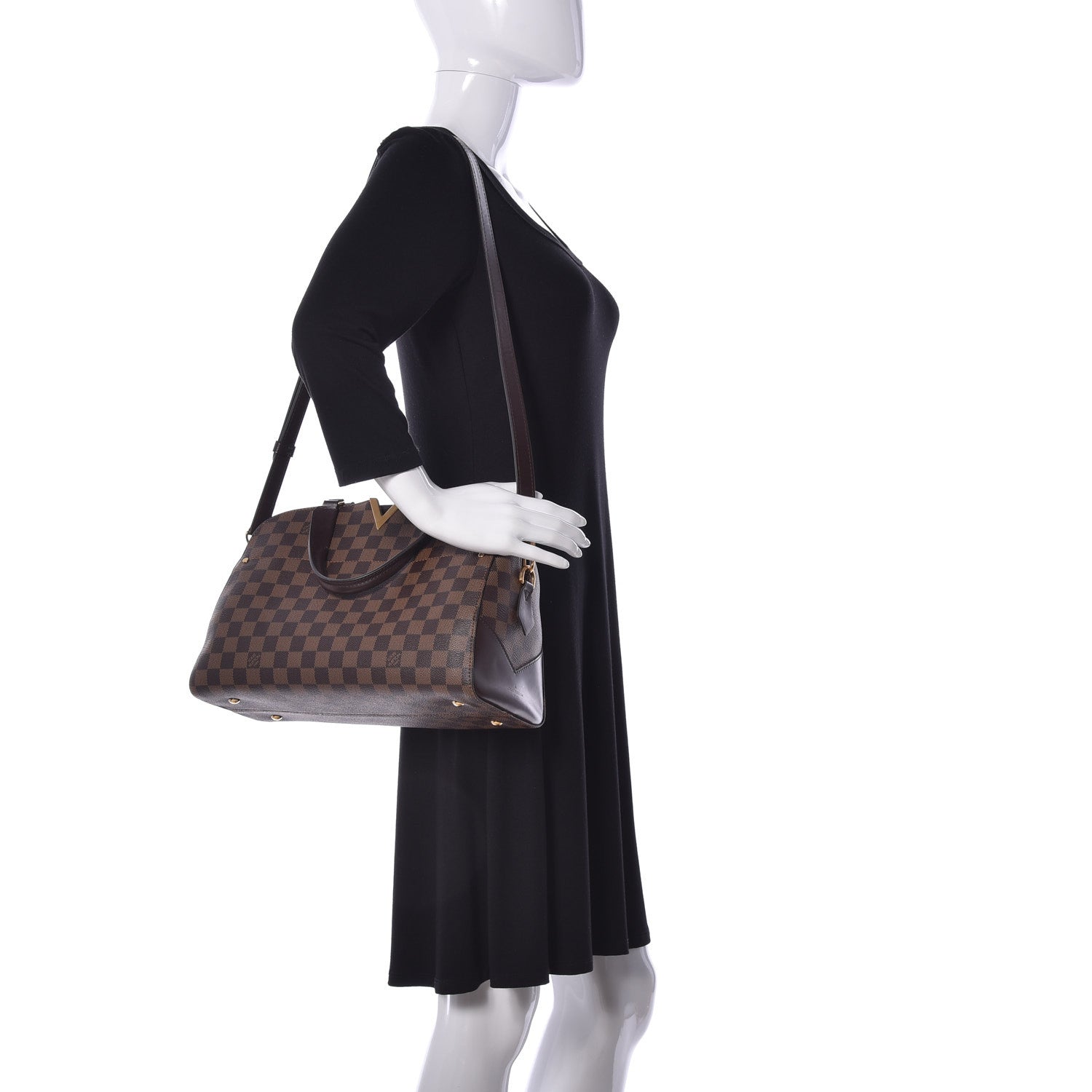 Louis Vuitton Damier Ebene Kensington Bowling Bag 3 of 31