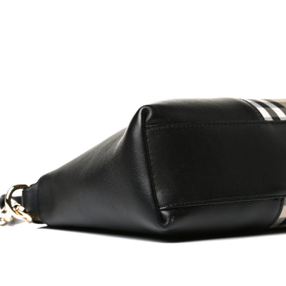 Burberry Horseferry Check Small Chichester Crossbody Clutch Bag Black 9 of 15