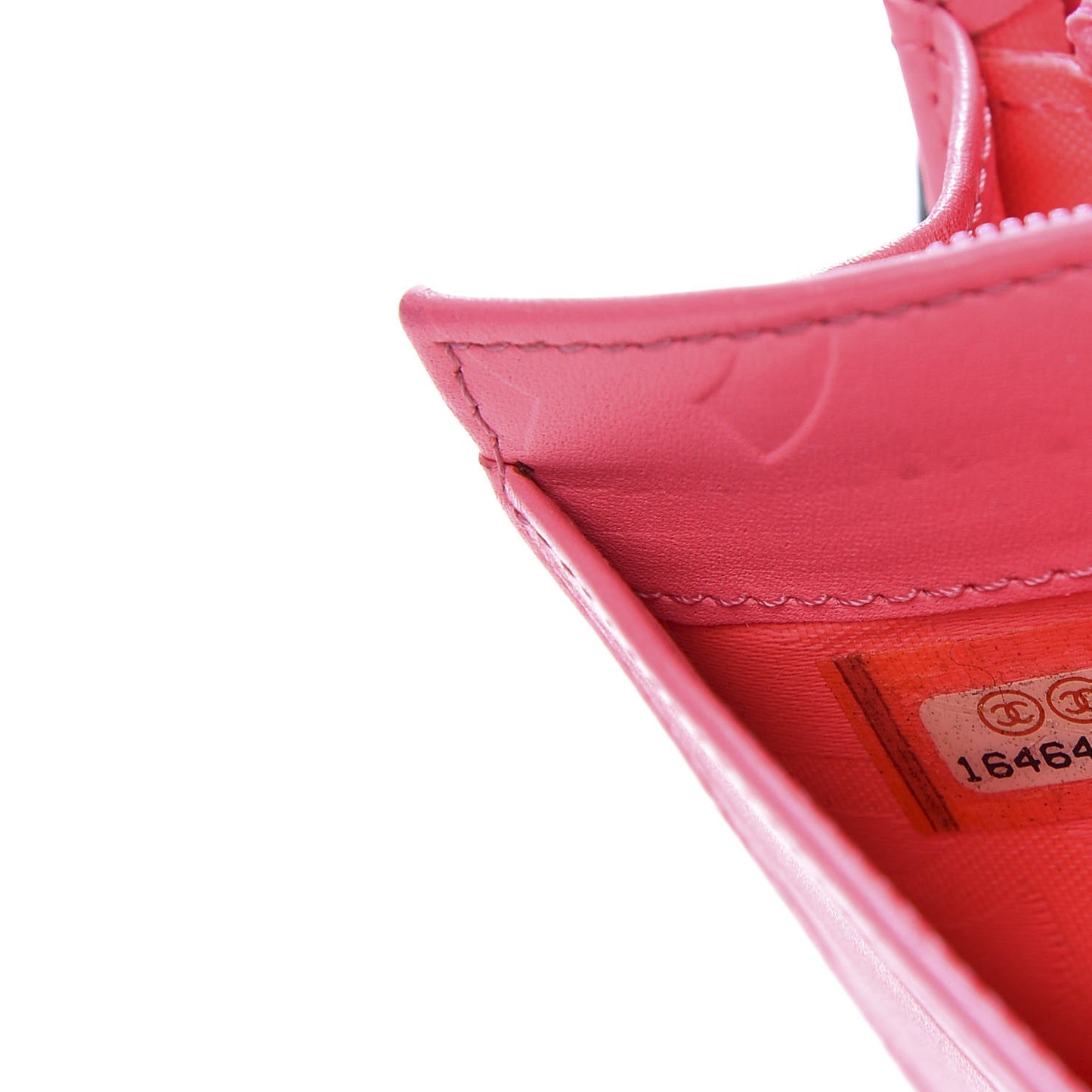 Calfskin Quilted Cambon Yen Wallet Black