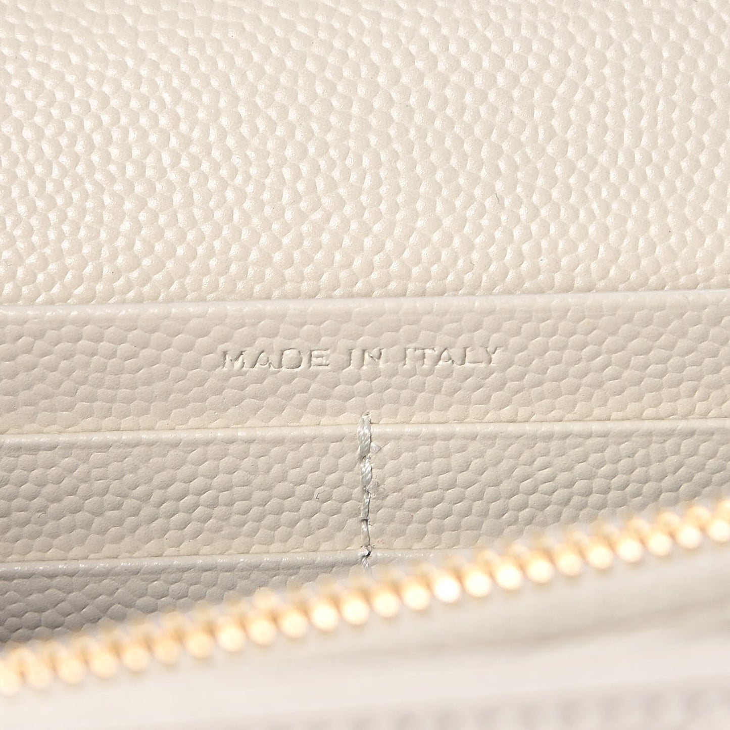 Grain De Poudre Matelasse Chevron Monogram Chain Wallet Porcellana