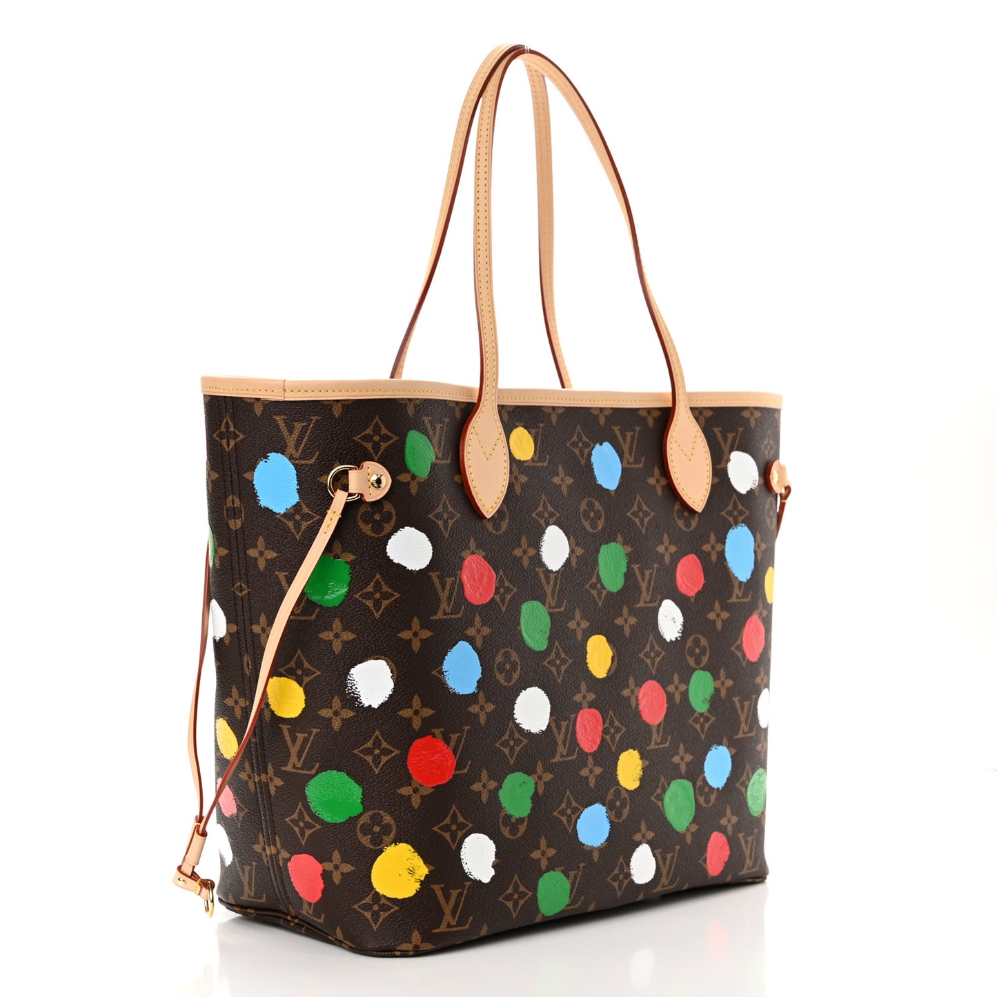 LV X YK Monogram Dots Neverfull MM