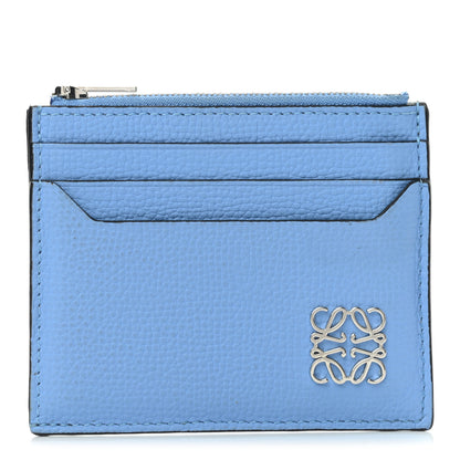 Loewe Pebble Grain Calfskin Anagram Square Zip Cardholder Celestine Blue 1 of 6