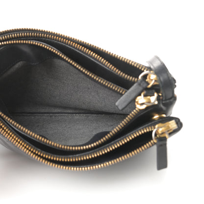 Celine Lambskin Small Trio Crossbody Bag Black 6 of 16