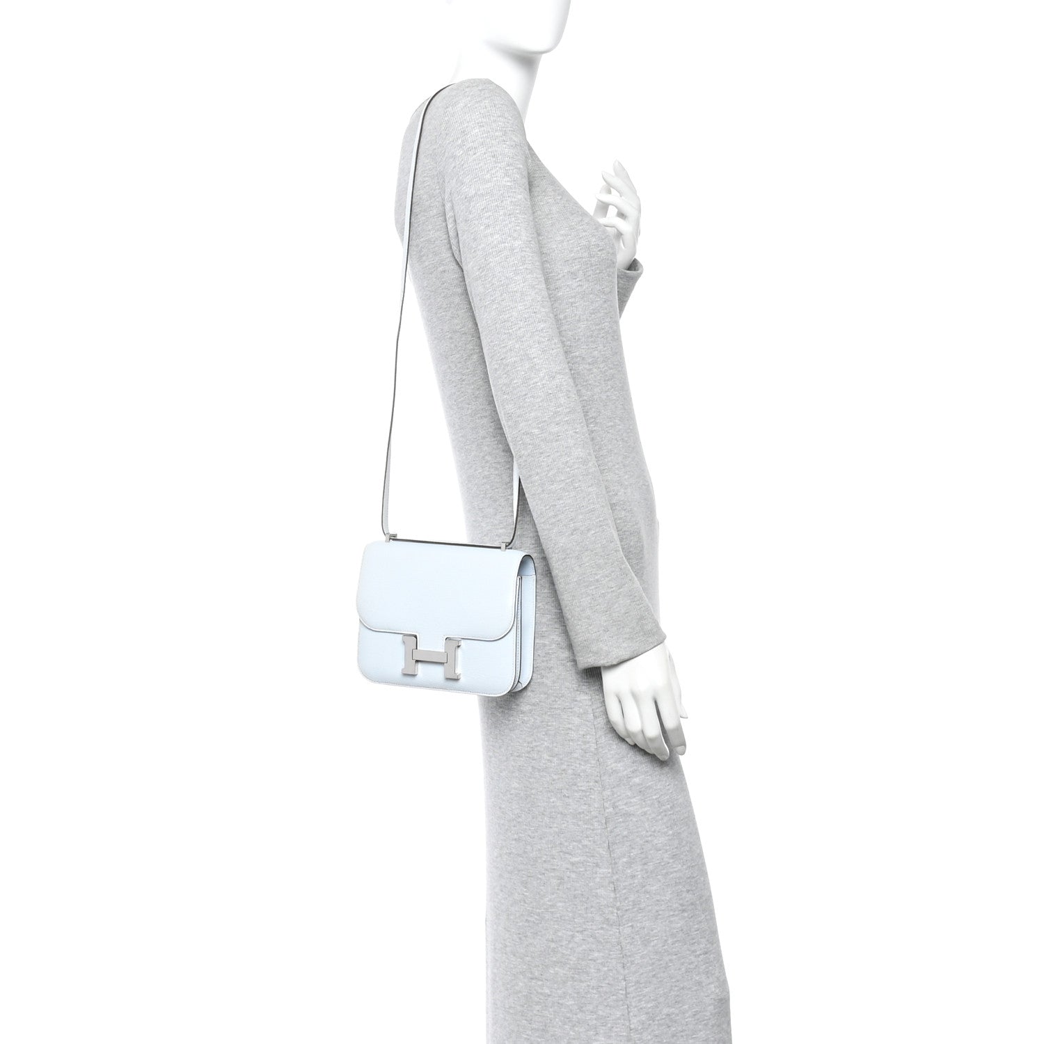 Hermes Chevre Mysore Constance 18 Bleu Brume 2 of 14