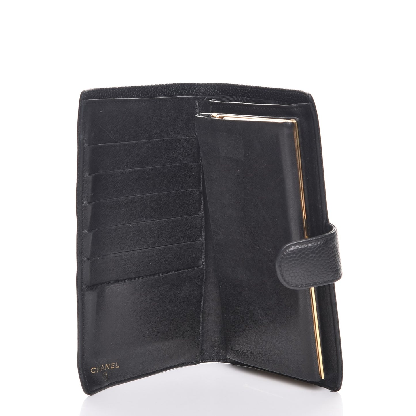 Caviar Timeless CC French Wallet Black