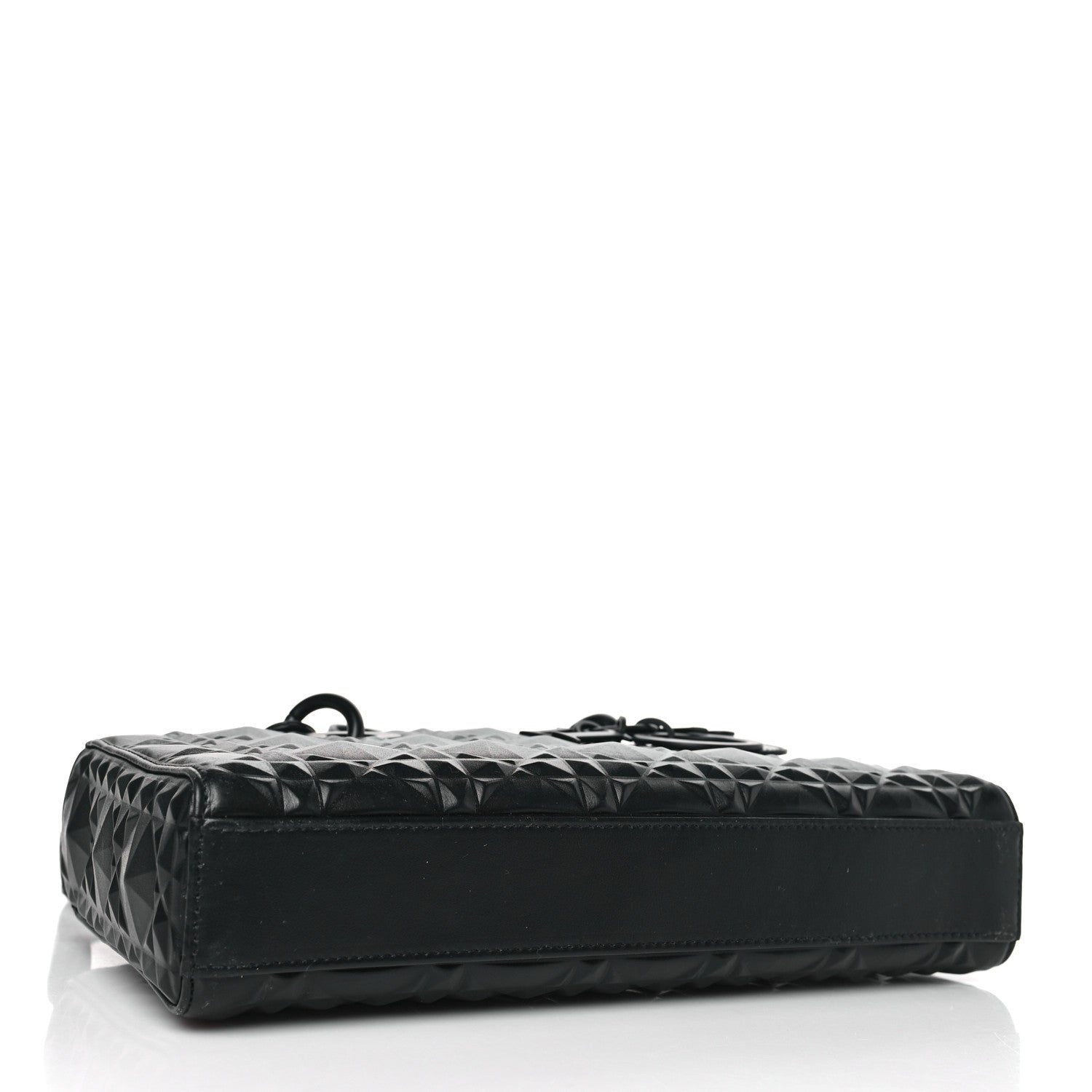 Christian Dior Calfskin Cannage Diamond Medium Lady D-Joy Black 4 of 8
