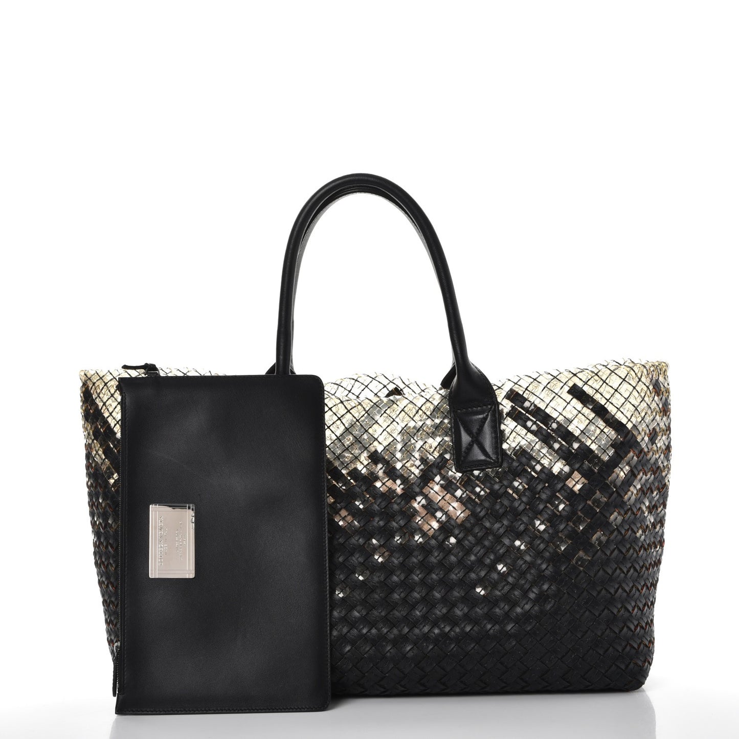 Nappa Intrecciato PVC Medium Cabat Black