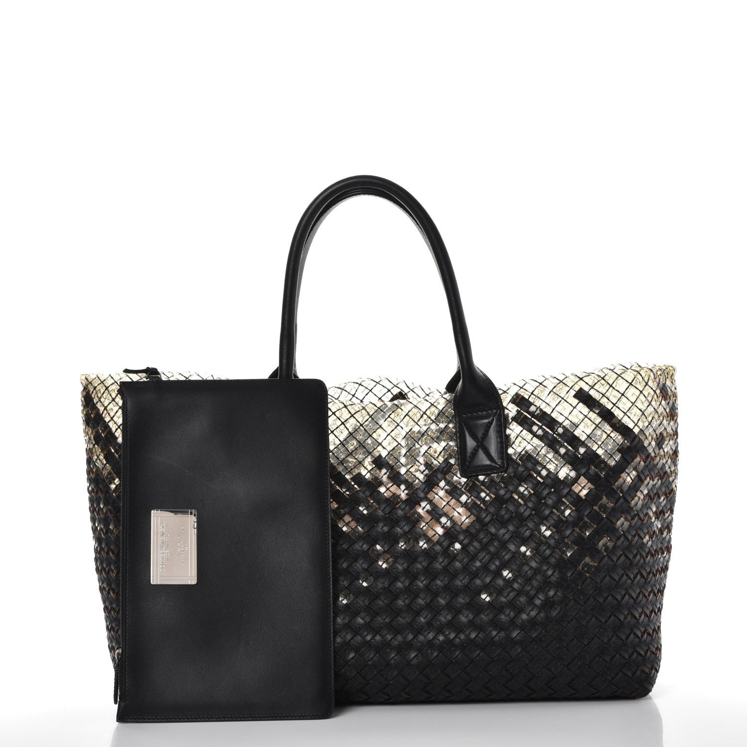 Bottega Veneta Nappa Intrecciato PVC Medium Cabat Black 5 of 9