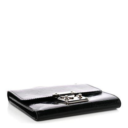 Louis Vuitton Vernis Glace Anouchka PM Wallet Black 5 of 9