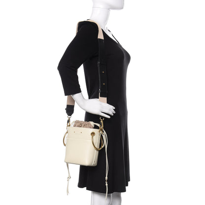 Chloe Smooth Calfskin Mini Roy Bucket Bag Natural White 2 of 11