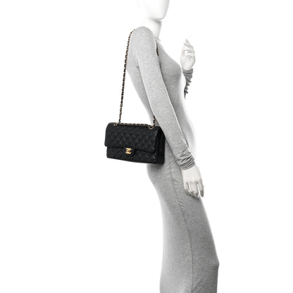 Chanel Caviar Quilted Medium Double Flap Black 2 of 11