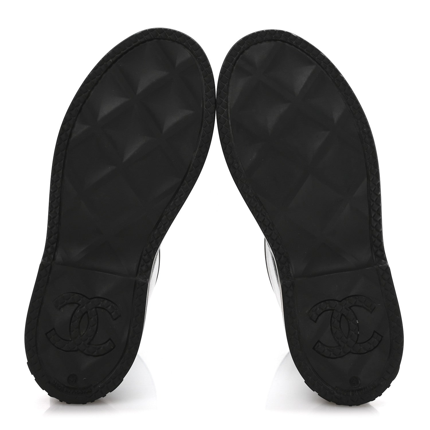 Chanel Caoutchouk CC High Boots 41 Black 6 of 9