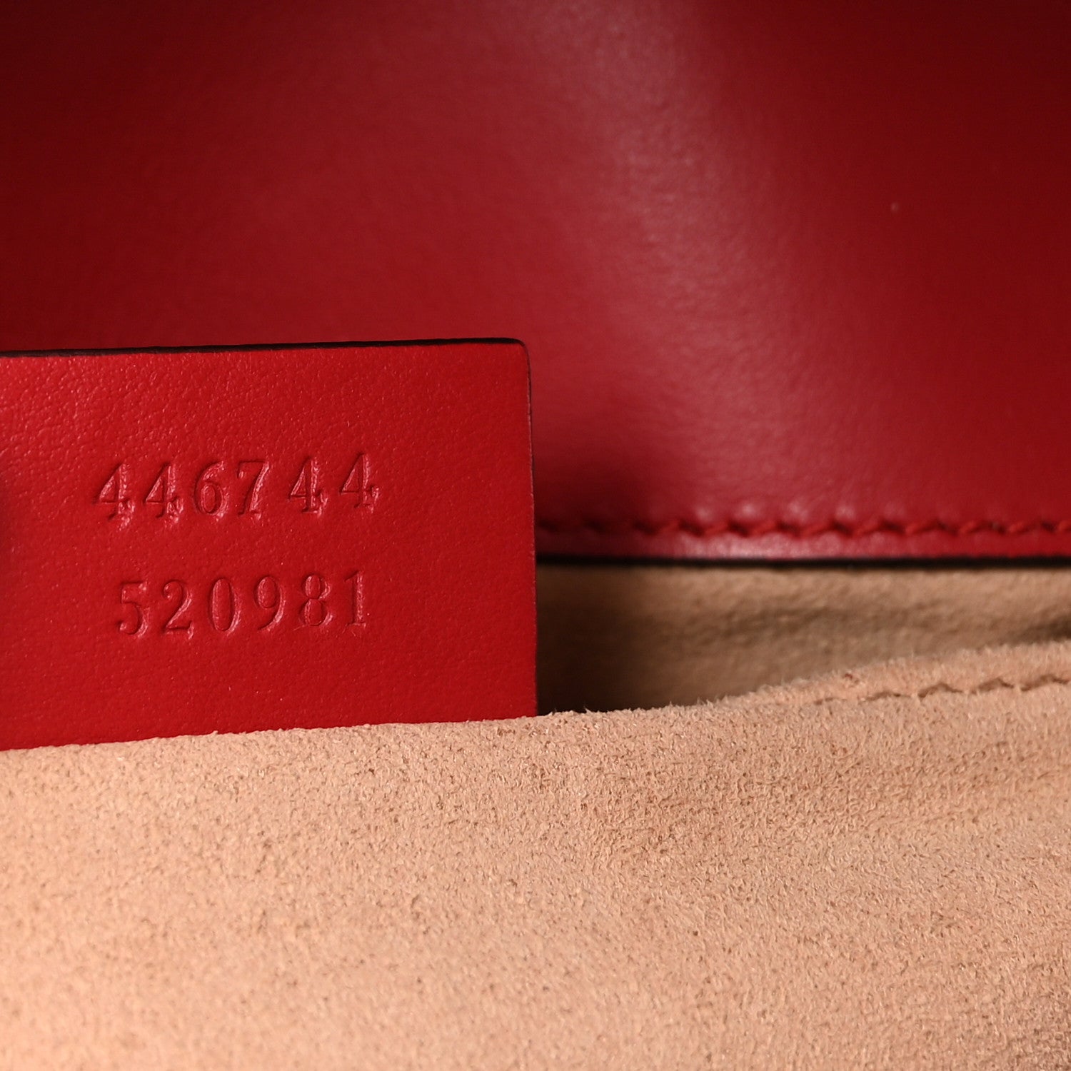 Gucci Calfskin Matelasse Mini GG Marmont Shoulder Bag Hibiscus Red 7 of 10